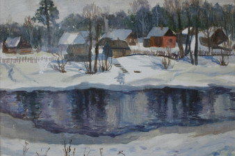 Начало весны, х/м